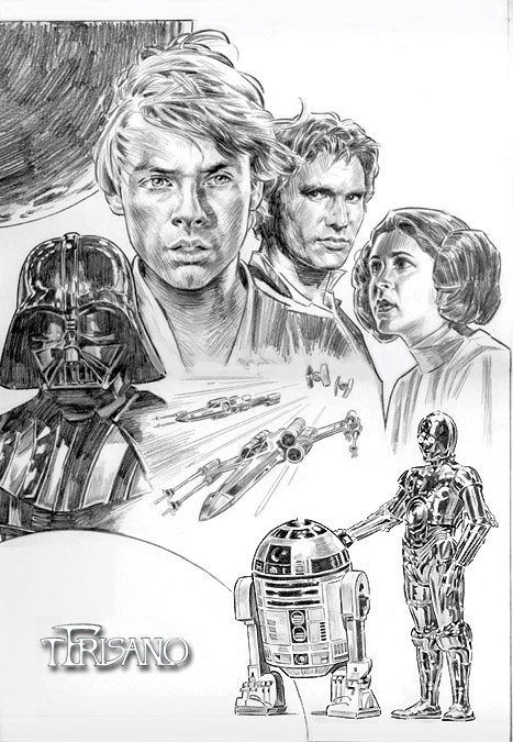 Star Wars art par Thomas Frisano